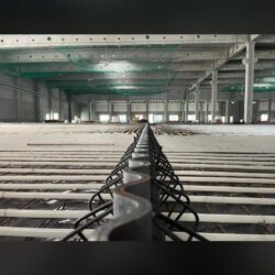 Fugenprofil und Industrieflächenheizung